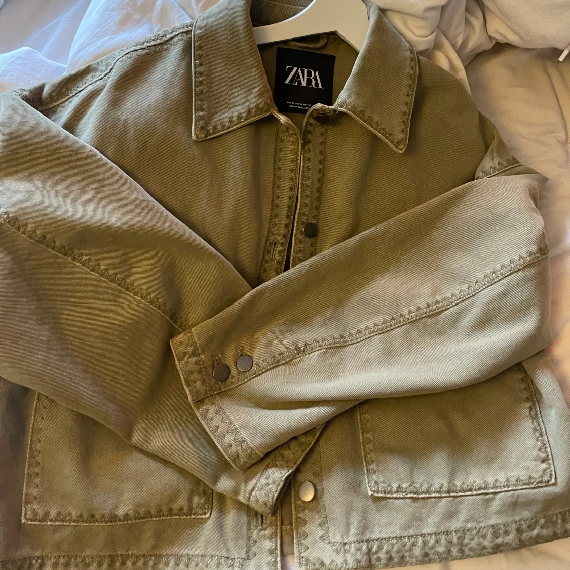 Jeans jacka grön - 1