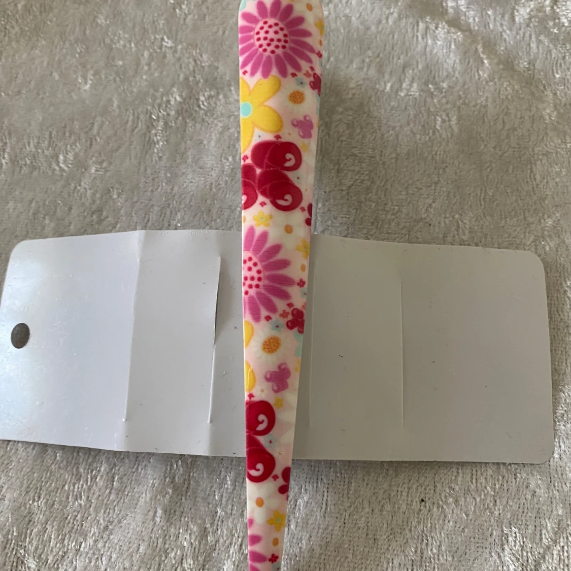 Stor Hårklämmor  / Hårspänne med färgglatt blommönster - 1