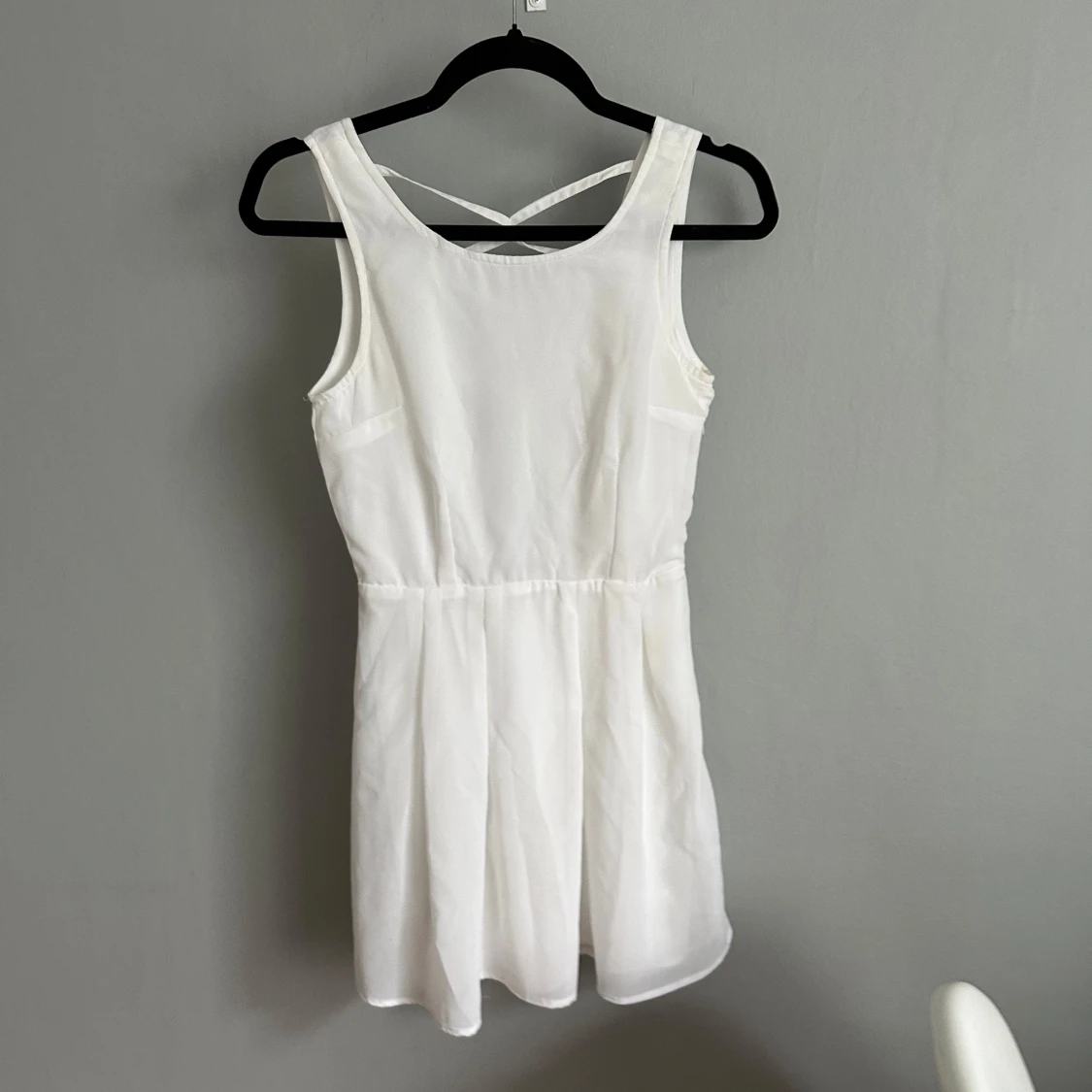 Vit kort klänning Rut&Circle