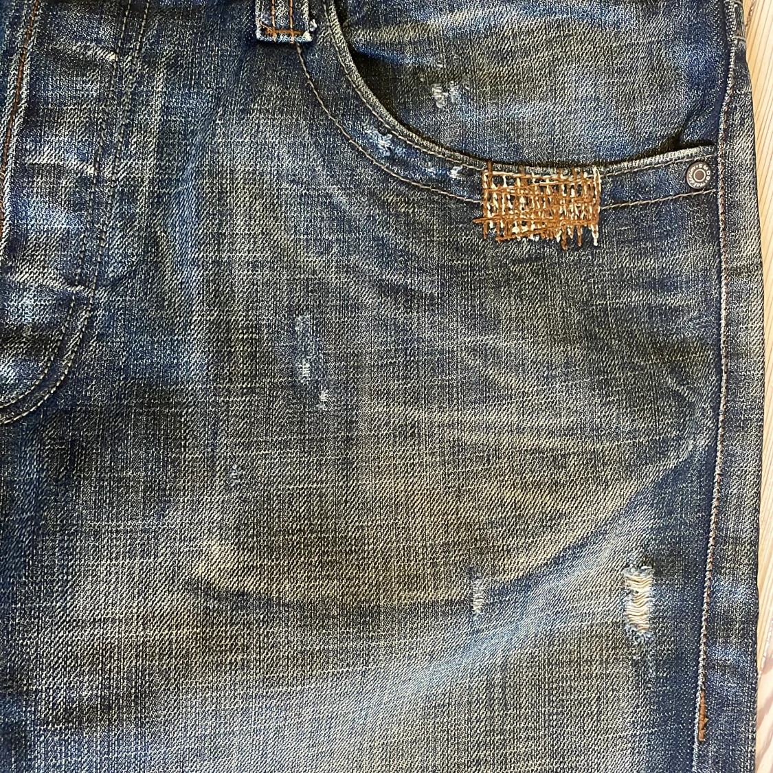 Blå bootcut jeans från SMOG - 3