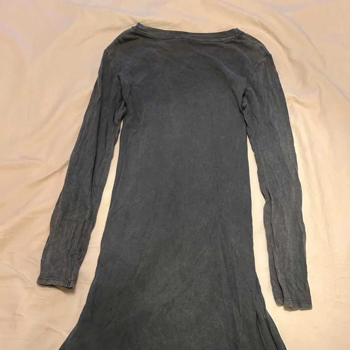 Mörkgrå långärmad klänning H&M  - 1