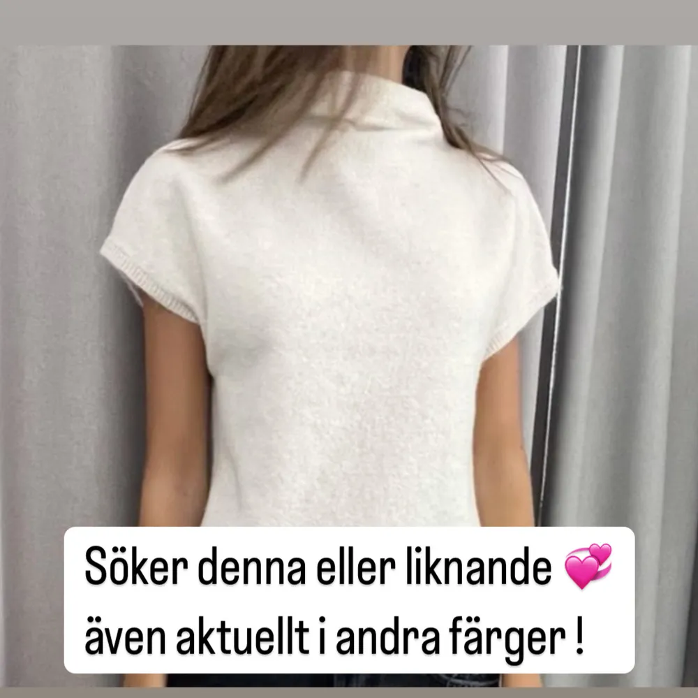 Söker denna stickade topp som är ifrån Lindex ! Men söker även liknande i samma modell som inte är från Lindex 💞färg spelar ingen roll!  söker i xs, s och i m ! Hör av er ifall ni har den eller liknande !! . Neuletakit & Villapaidat.