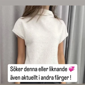 Vit kortärmad stickad  - Söker denna stickade topp som är ifrån Lindex ! Men söker även liknande i samma modell som inte är från Lindex 💞färg spelar ingen roll!  söker i xs, s och i m ! Hör av er ifall ni har den eller liknande !! 