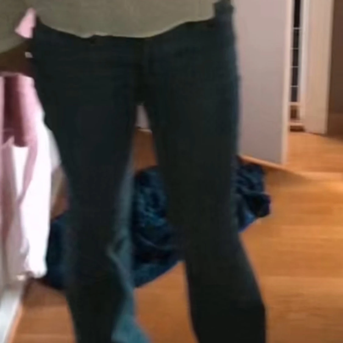 Blå bootcut jeans - 1