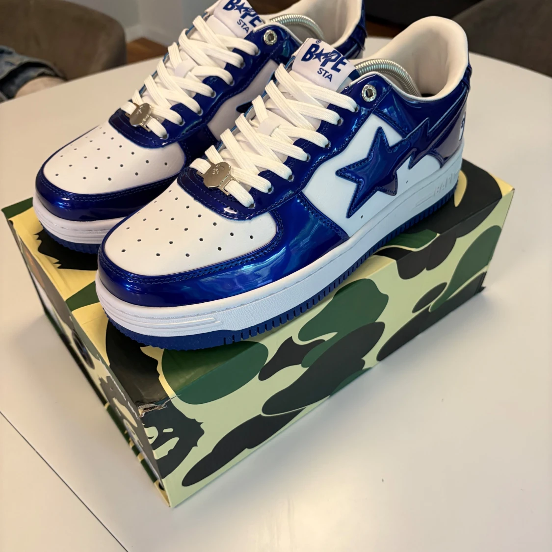 BAPESTA metallic blue