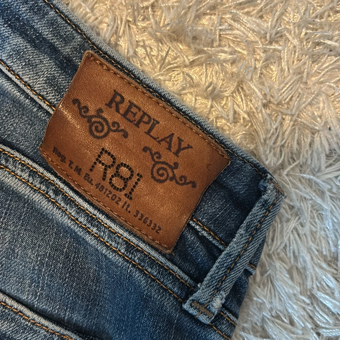 Replay R81 blå jeans slim fit  - 3