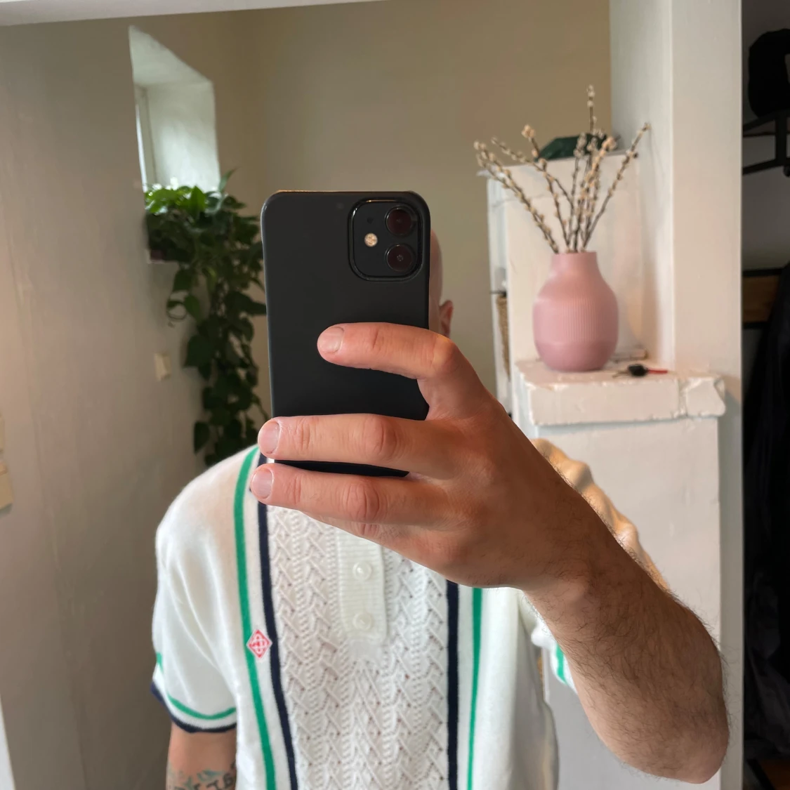 Vit stickad pikétröja från Casablanca - 4