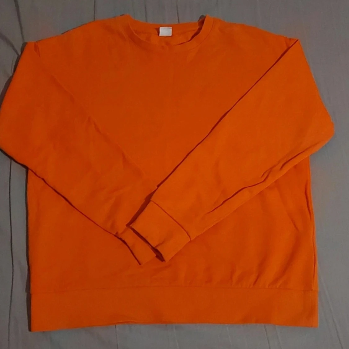 Orange sweatshirt i bomull