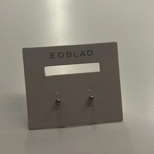 Silverfärgade stiftörhängen från Edblad - Säljer ett par stilrena och enkla silverfärgade stiftörhängen från Edblad i rostfritt stål. Jag tycker att dom är jätte snygga men har aldrig kommit till användning 