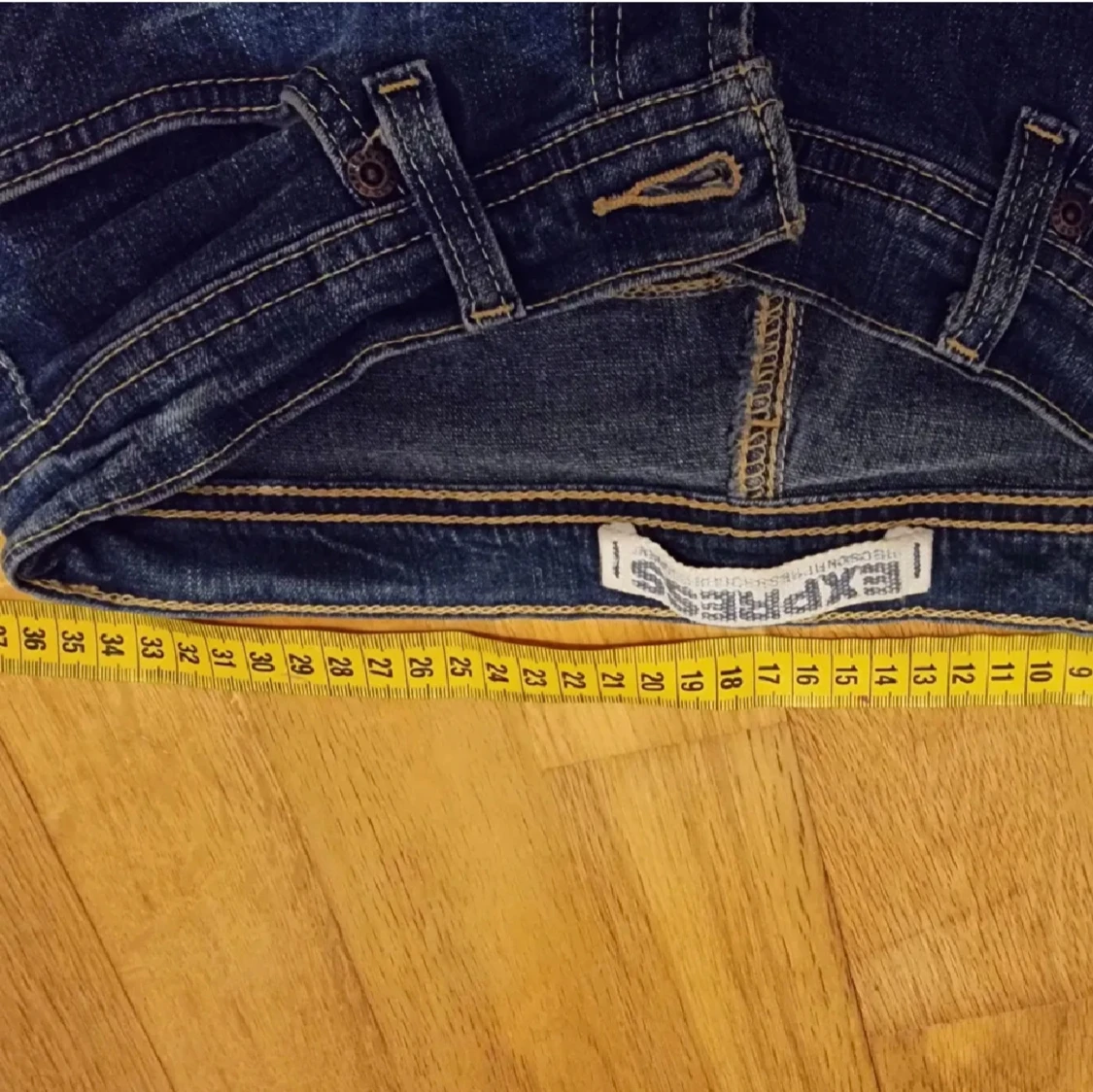 Blå bootcut jeans - 4