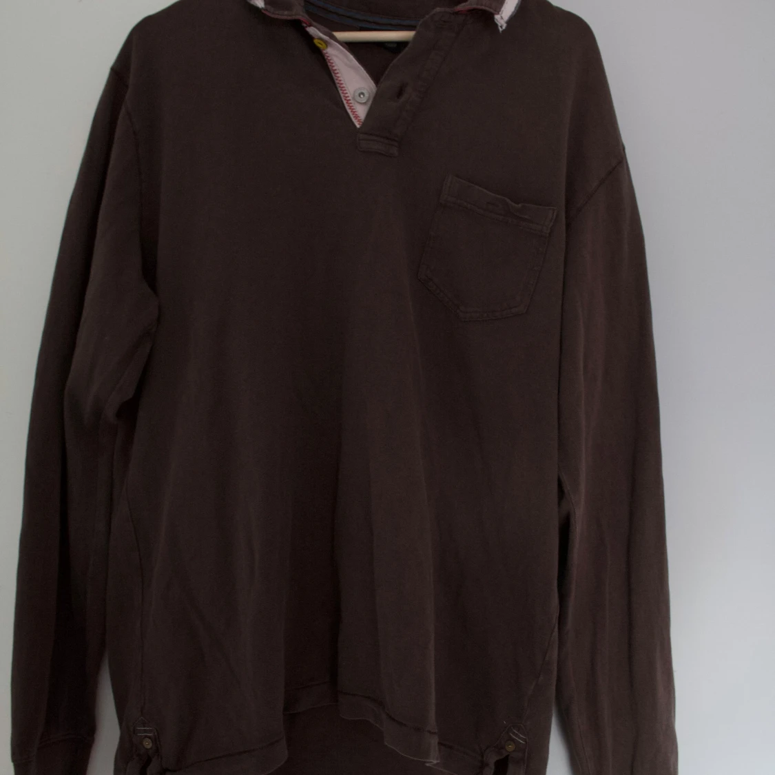 Brun långärmad pikétröja från Napapijri