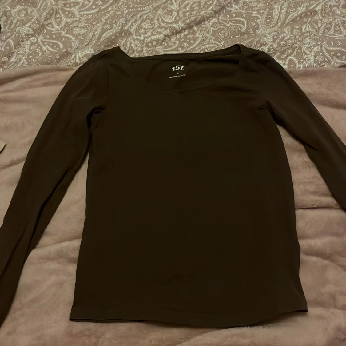 Brun  långärmad topp från 157