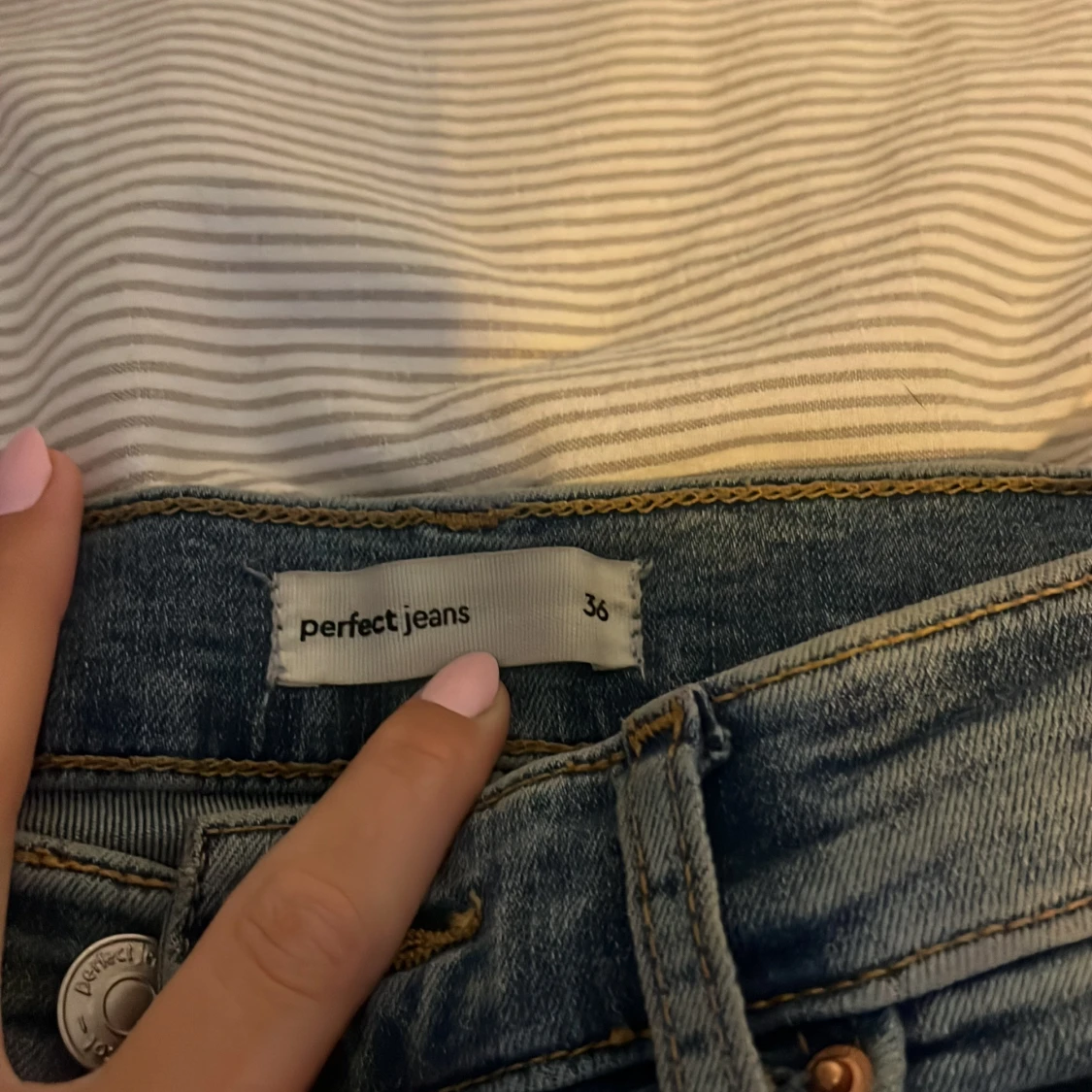 Blå bootcut jeans från Perfect Jeans - 91