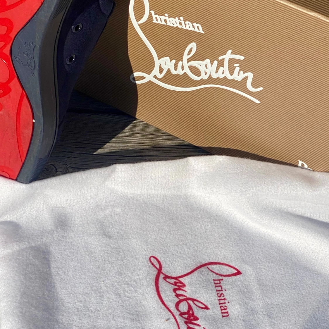 Blå mockaskor från Christian Louboutin - 90