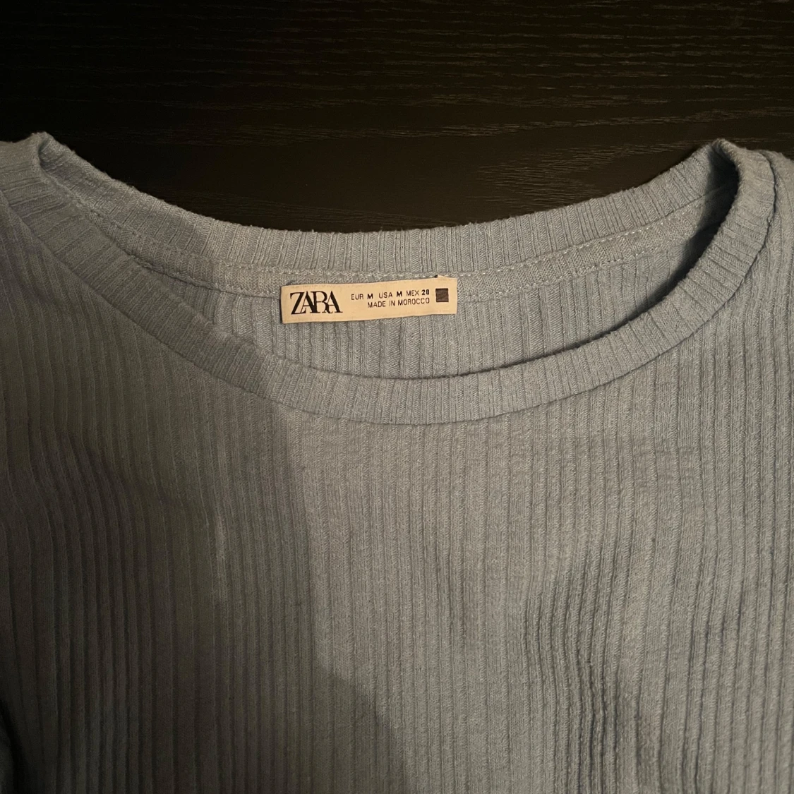 Blå ribbad topp från Zara - 90