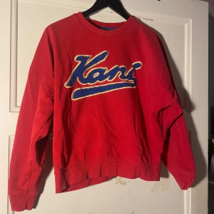 Röd sweatshirt från Karl Kani - Säljer en röd sweatshirt från Karl Kani, sparsamt använd 