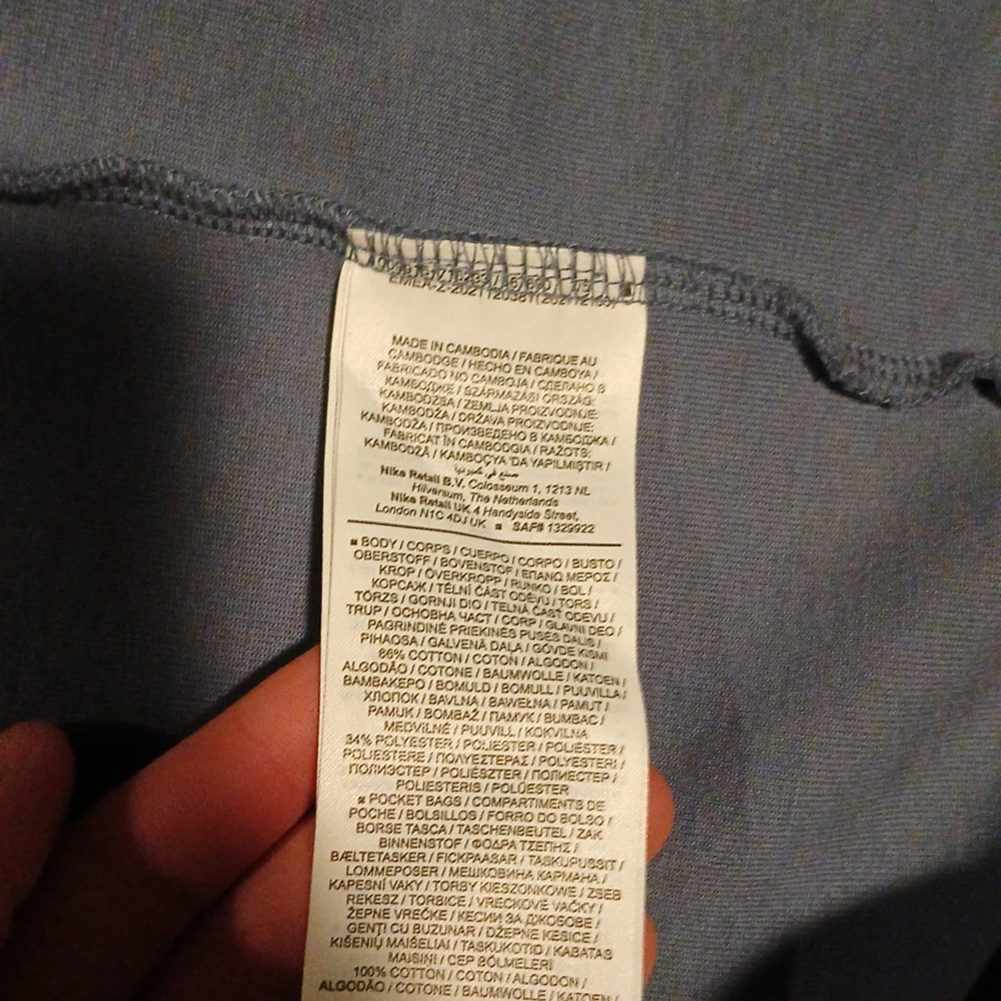 Blå huvtröja från Nike - 3