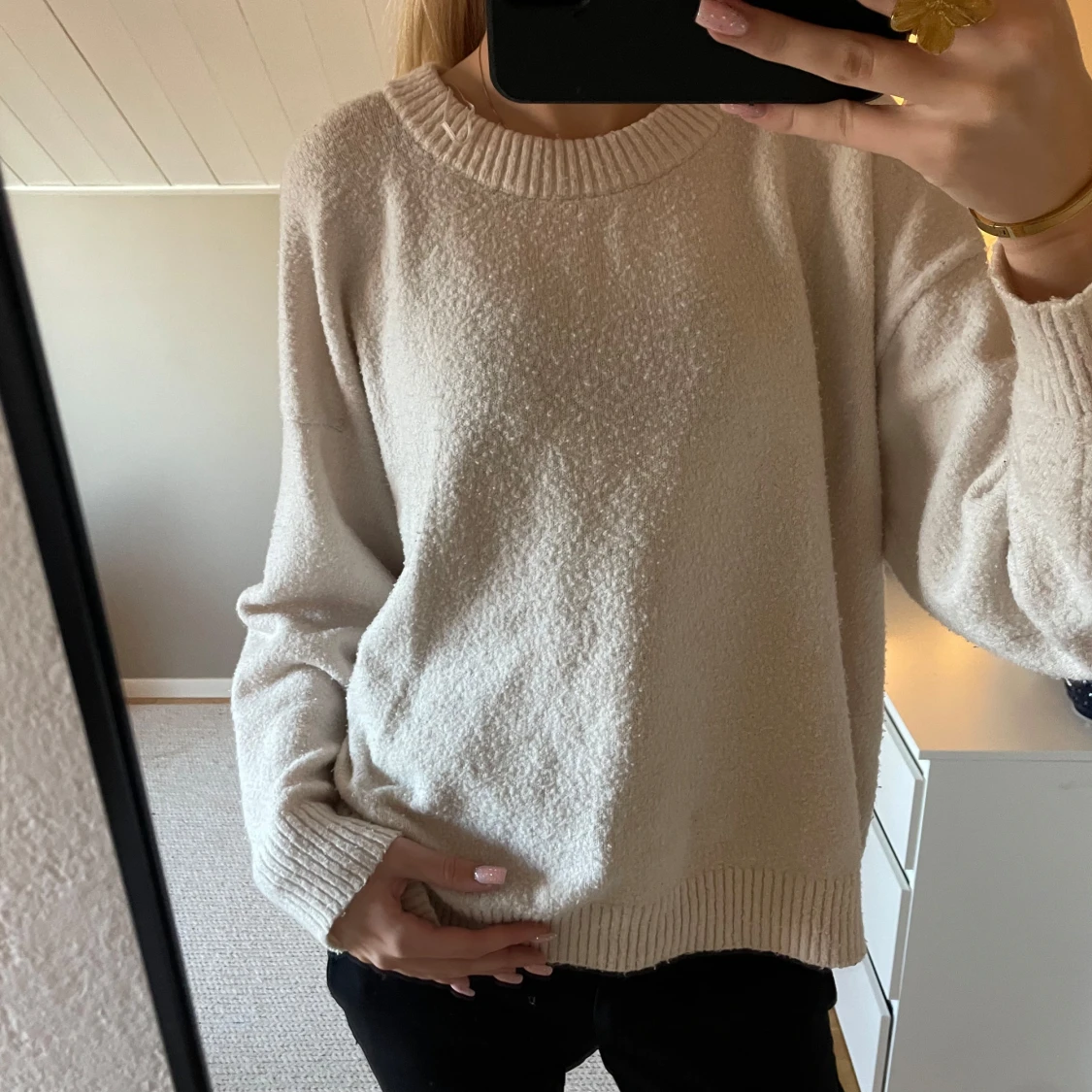 Beige tröja från Lindex