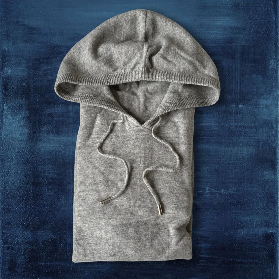 Grå Merinoull Hoodie