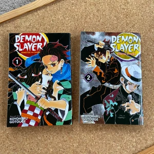 Demonslayer bok 1 & 2 - Demoslayer manga böckerna 1 & 2 i serien