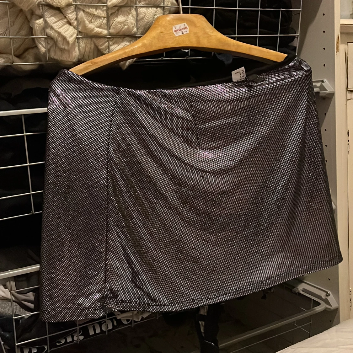 Glittrig silverkjol - 1