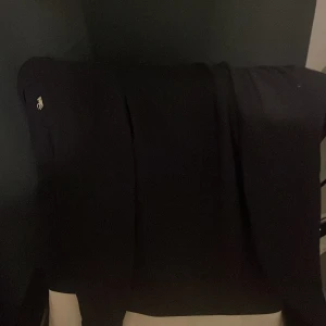 Mörkblå hoodie från Polo Ralph Lauren - Säljer en stilren mörkblå kofta från Ralph lauren, den är i bra skicka och fin den är inte sönder nån stans, pris kan diskuteras