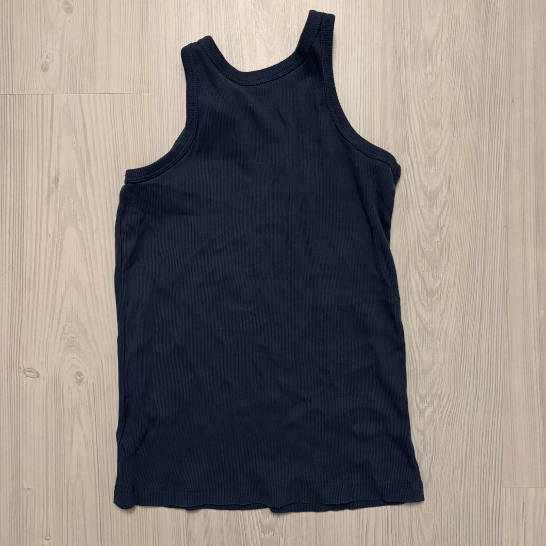 Mörkblå ribbad tanktop från lager 157 - 90