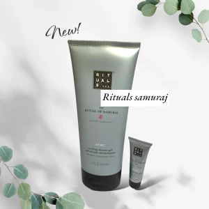 Nytt! Rituals The Ritual of Samurai Sport duschgel - Säljer två duschgeler från Rituals The Ritual of Samurai Sport-serien. Den stora är en cooling shower gel med bambu och japansk mynta, 200 ml. Den lilla är en ice shower gel med ekologisk bambu och japansk mynta, 10 ml. Perfekt för en uppfriskande dusch efter träning! Nypris ca 130:- (serien heter nu sport)
