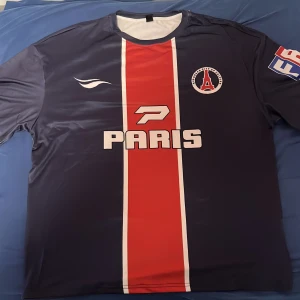 Paris T-Shirt - Köptes 2023 när jag bilade runt europa,Tröjan är väldigt stor i storlek men sitter fortfarande väldigt bra,Det är träningsmaterial och den är använd ett fåtal gånger