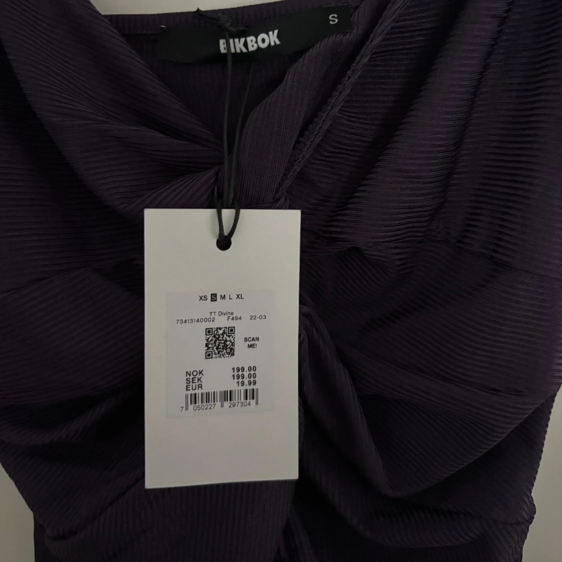 Linne med vriden front - 90