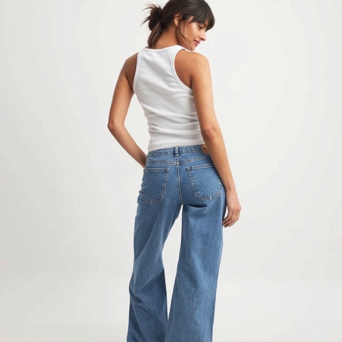 Blå nakd jeans - 90