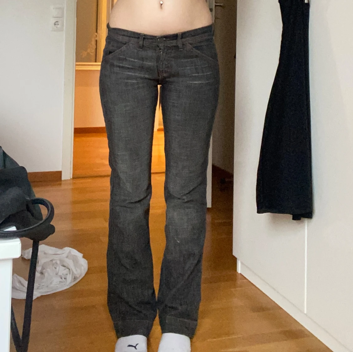 Lågmidjade jeans