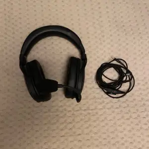 Säljer mitt gamla headset eftersom att jag fick ett nytt och bättre. Jag tror att micken inte fungerar men annars är allt bra. Ej trådlösa  Nypris:400kr