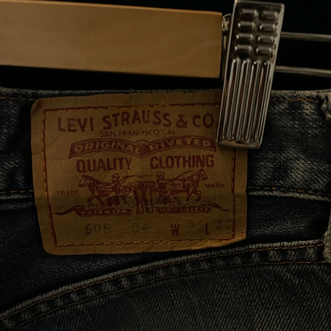 Blå jeansshorts från Levi Strauss & Co - 90