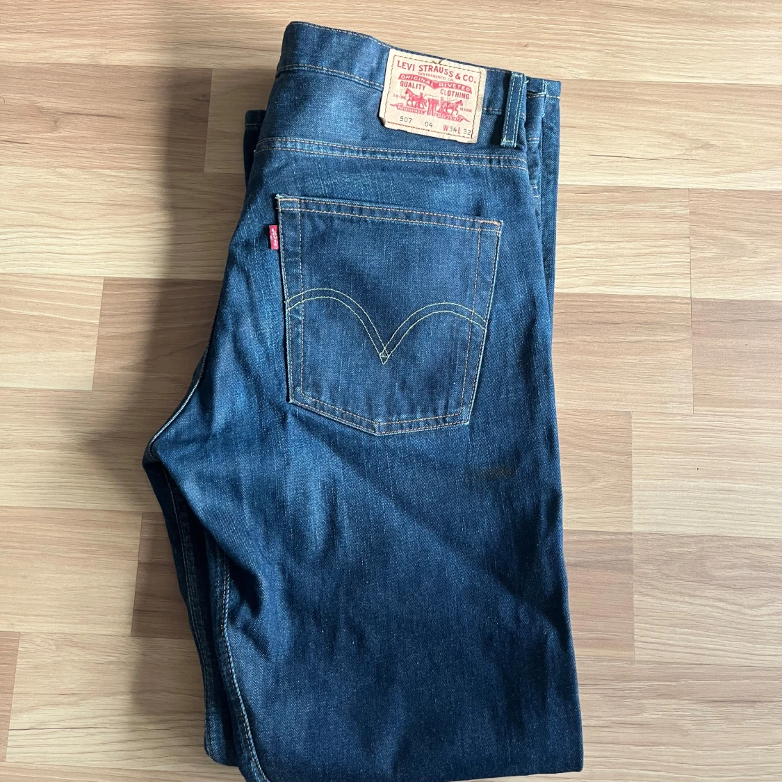 Levi's jeans i blå denim