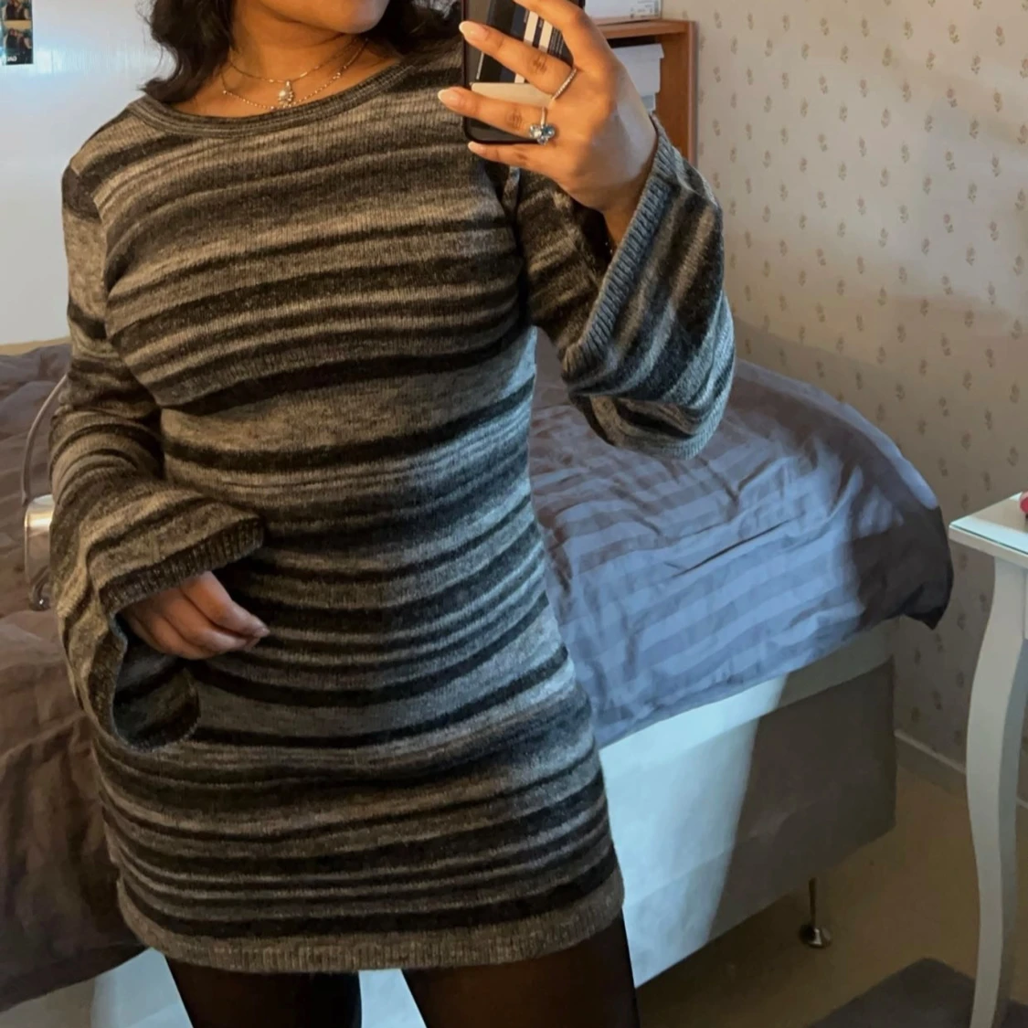 Stickad klänning - 90