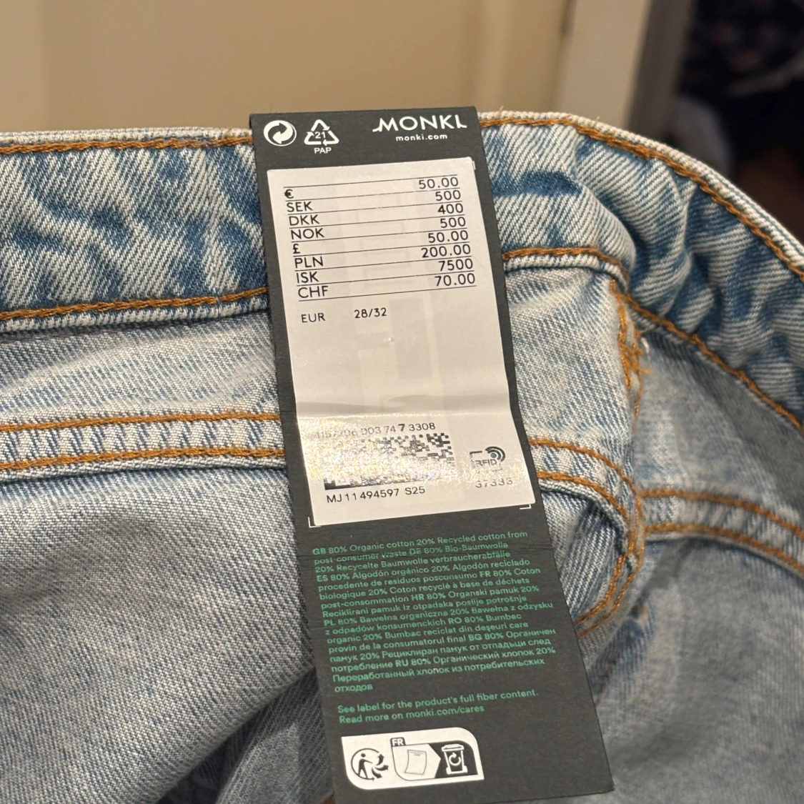 Low waist straight jeans  - 2