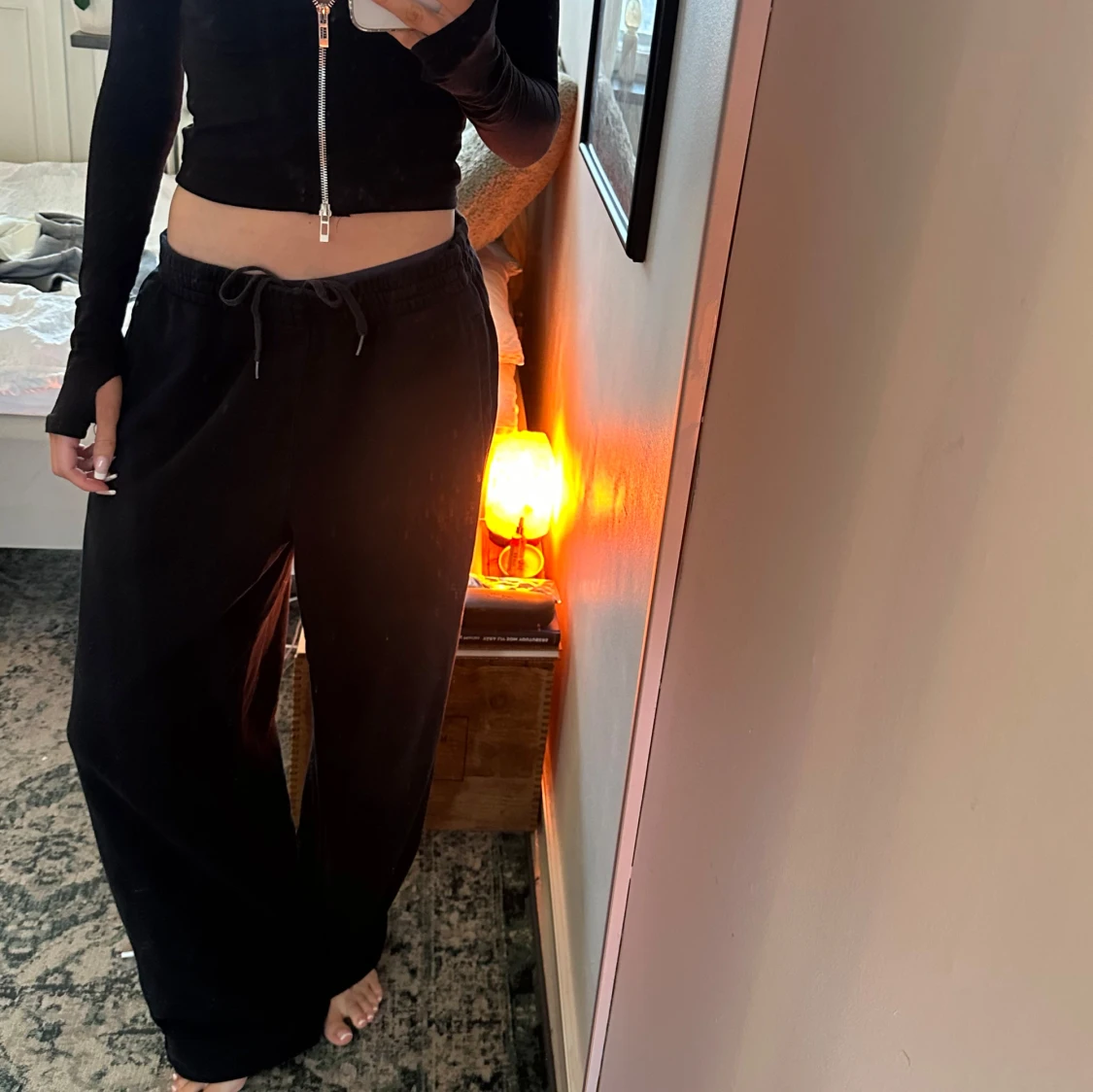 Svarta mjukisbyxor - 1