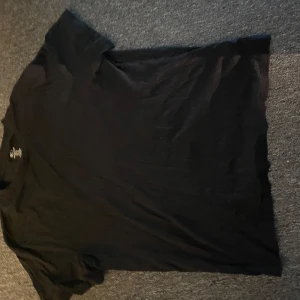 Svart t-shirt - En klassisk svart t-shirt med korta ärmar. Perfekt för en enkel och stilren look. Tillverkad i ett mjukt material för extra komfort. Aldirg använd 