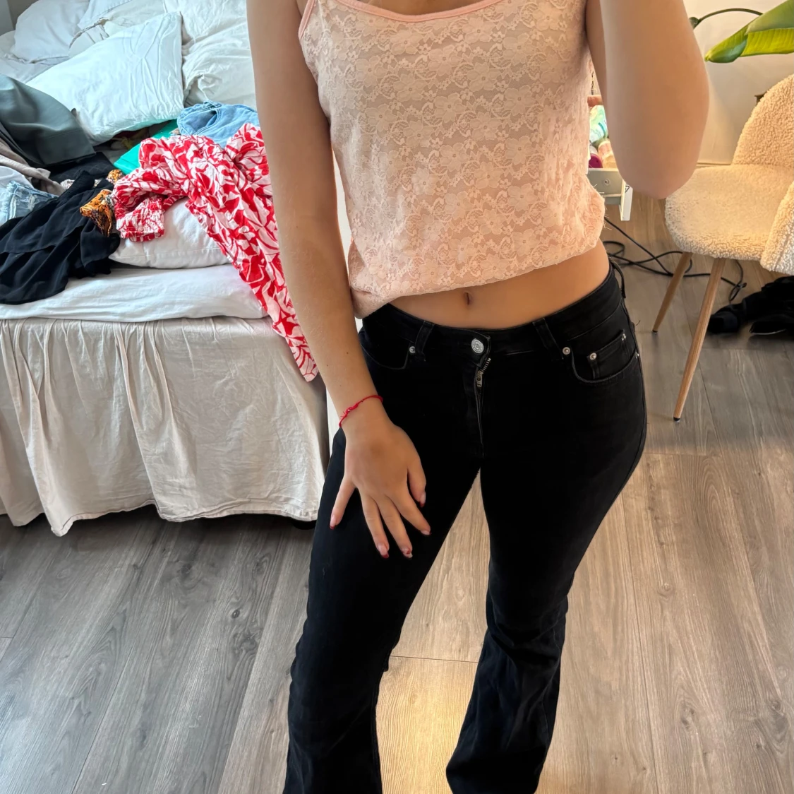 Beige spetslinne - 2