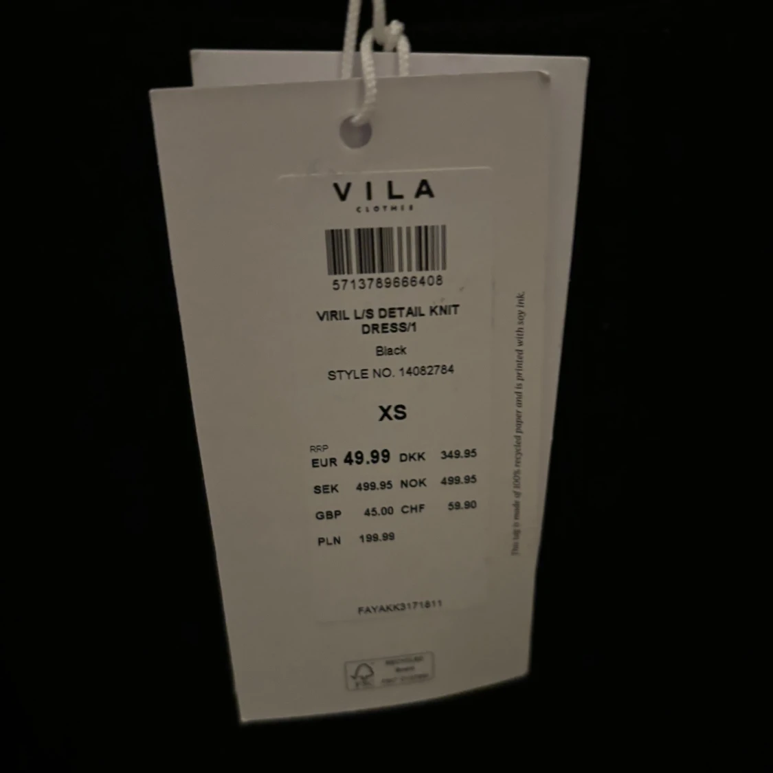 Stickad klänning  - 90