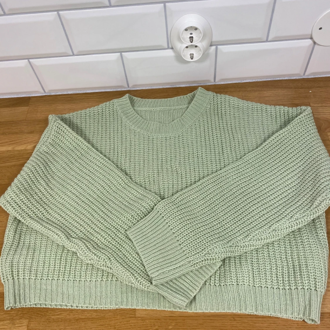 Mysig stickad tröja - 90