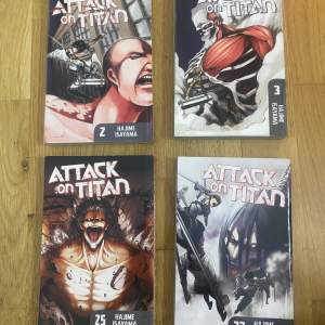 Attack on titan volym 2,3,25,33 Alla på engelska  Alla för 200 