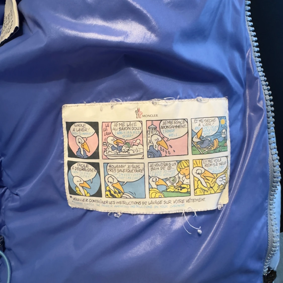 Ljusblå pufferjacka från Moncler - 93