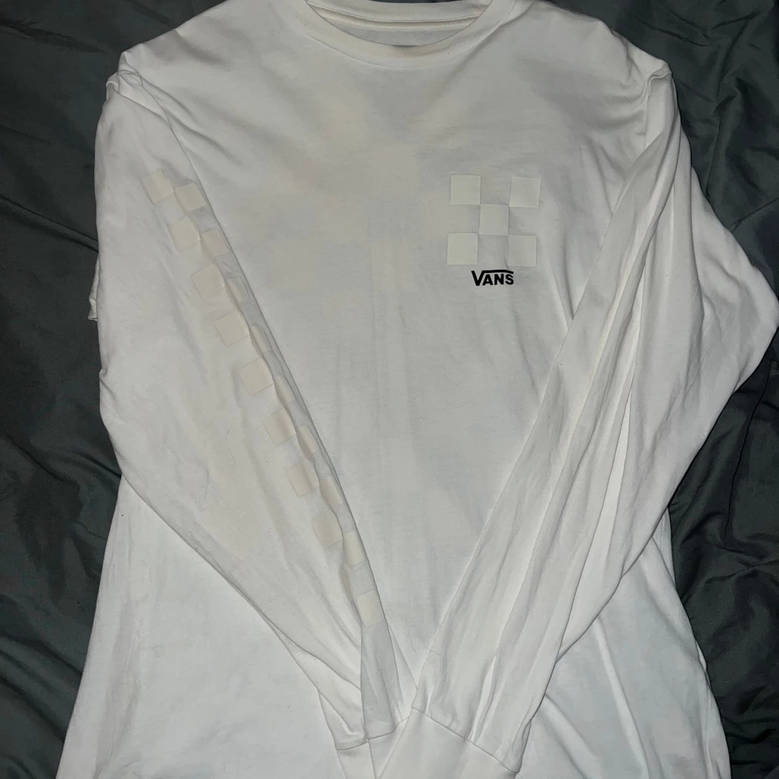 Vit långärmad tröja från Vans