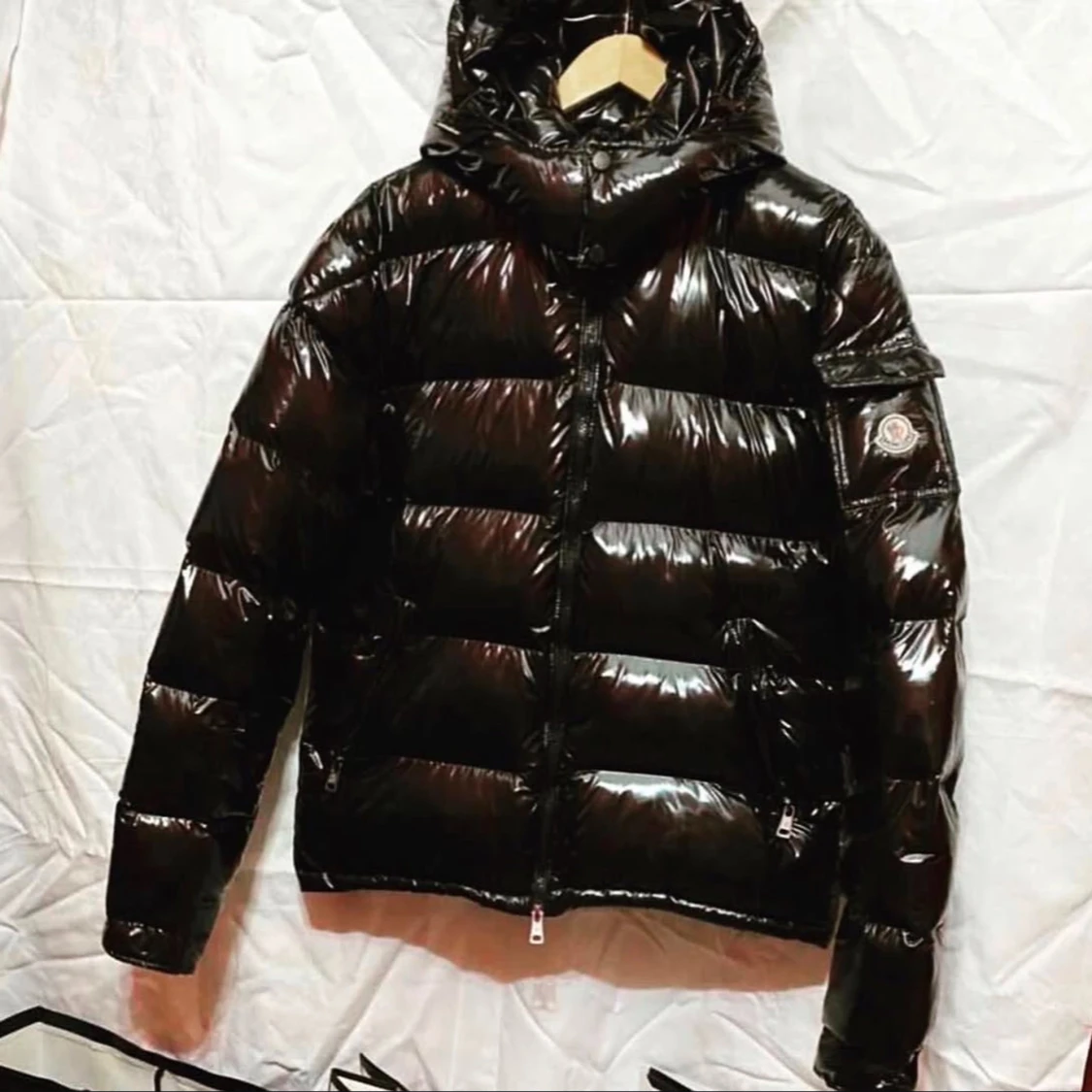 Svart Moncler Maya Jacka Storlek M