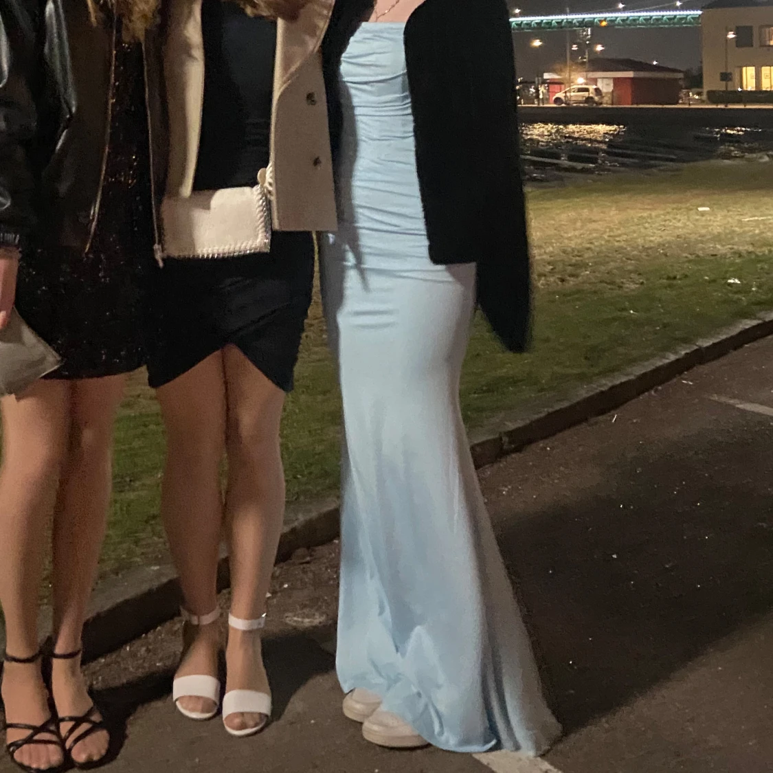 Ljusblå balklänning