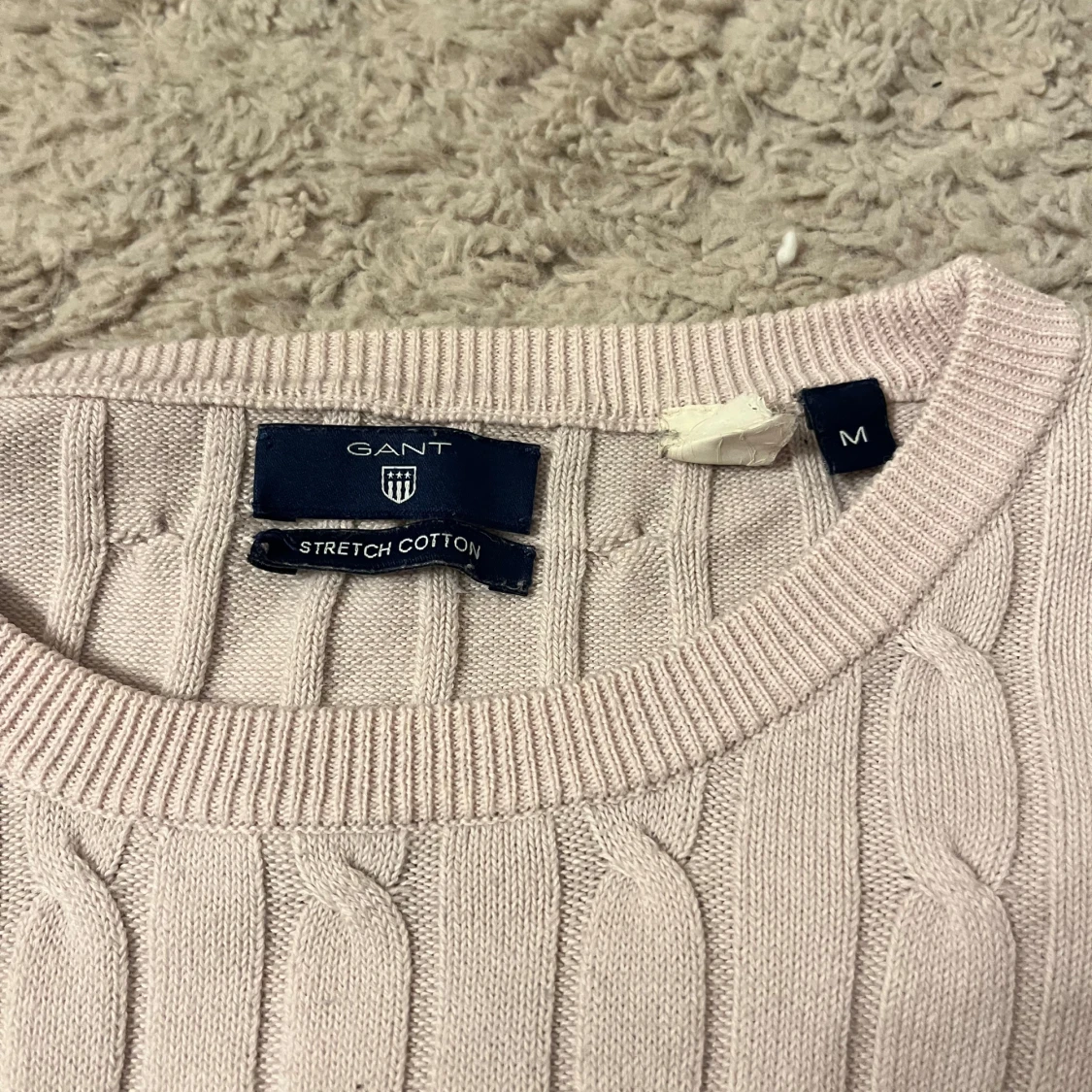 Ljusrosa stickad tröja från Gant - 91