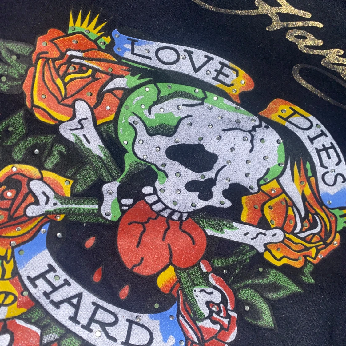Svart hoodie från Ed Hardy - 92