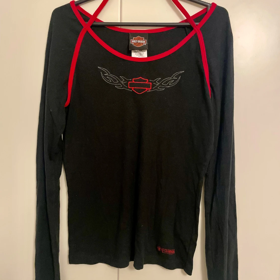 Svart långärmad tröja från Harley-Davidson